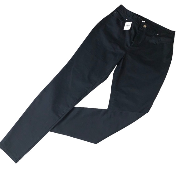 BAR III Skinny High Rise Jeans Pants Deep Black Zip Up 5 Pocket Stretch - Picture 8 of 12